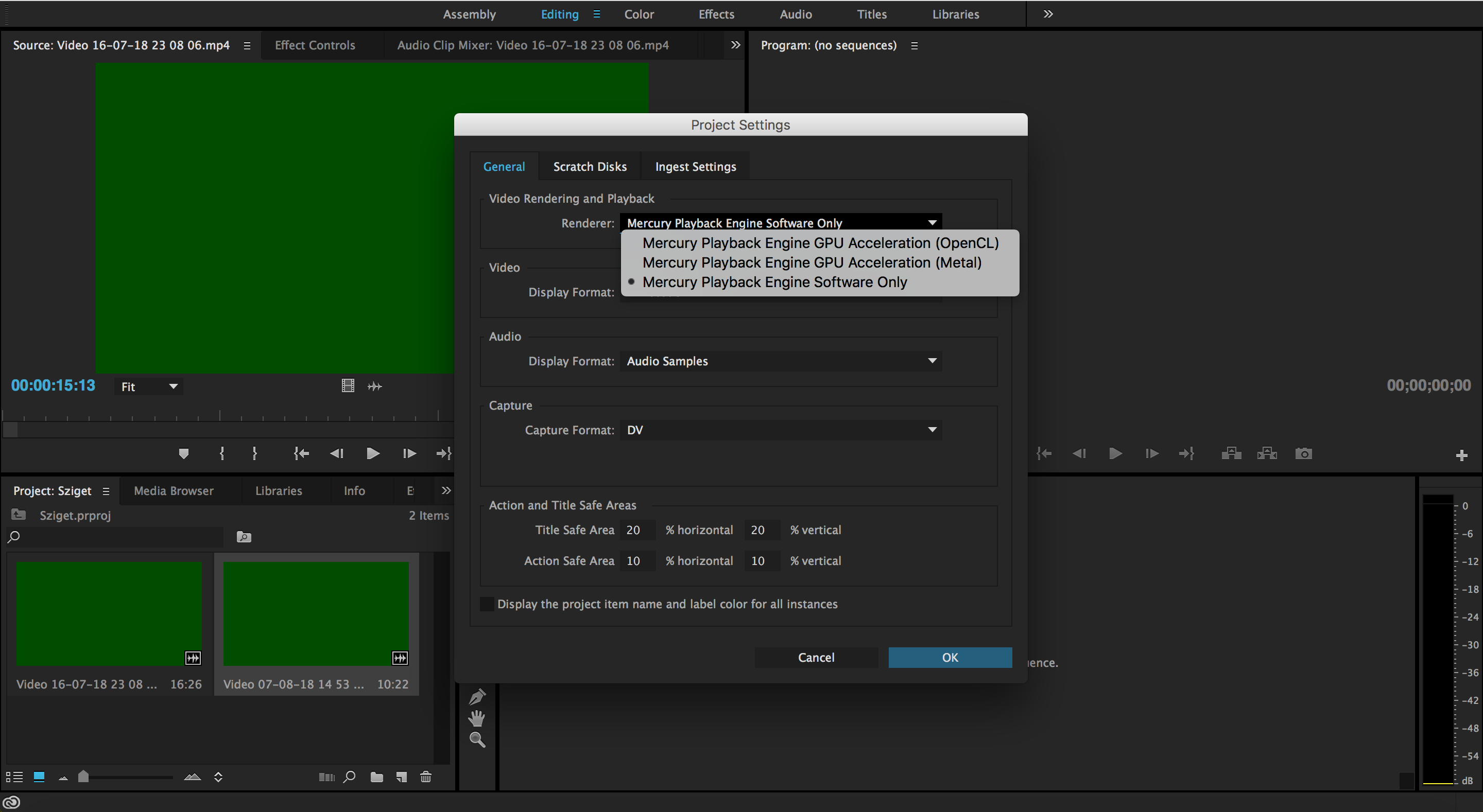 Solved Premiere import videos green screen error Adobe Support